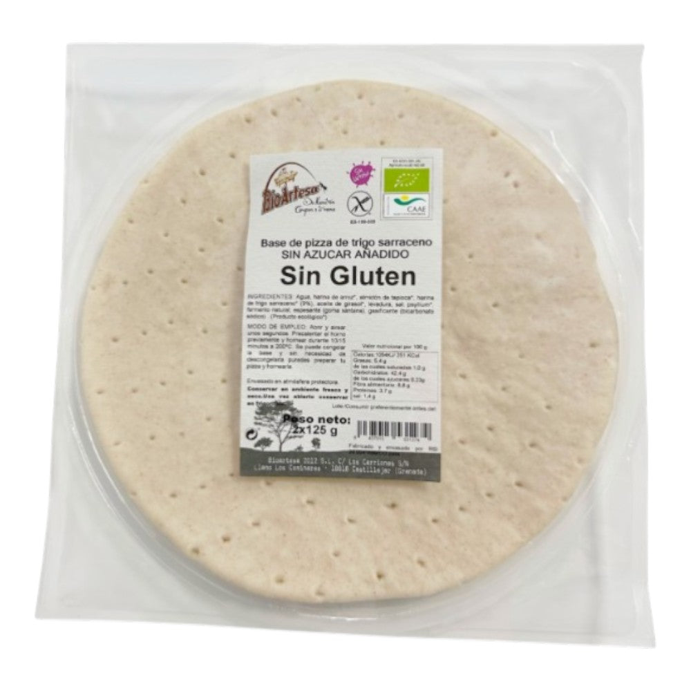 Base De Pizza De Trigo Sarraceno 100% Bio Sin Gluten 2 X 125 Gr_0