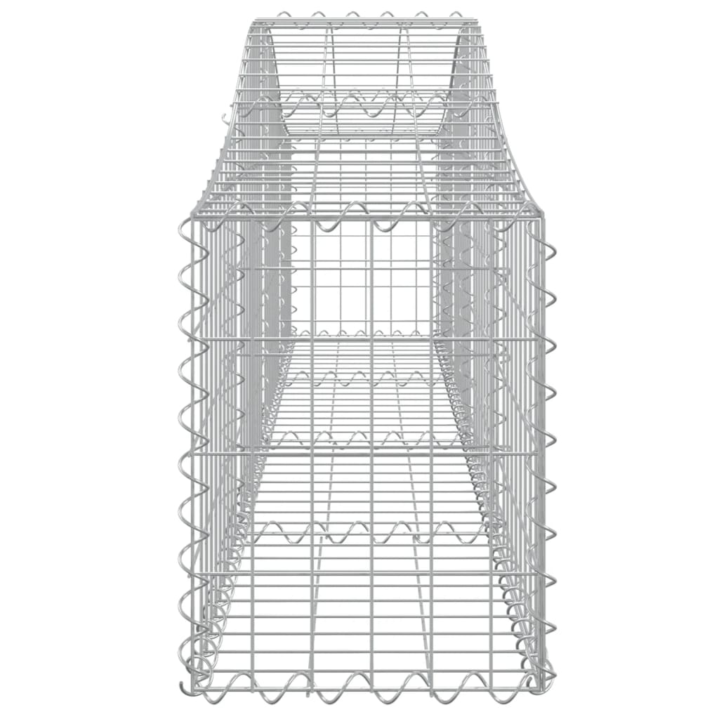 Cestas De Gaviones 13 Uds Forma De Arco Hierro 200x30x40/60 Cm_4