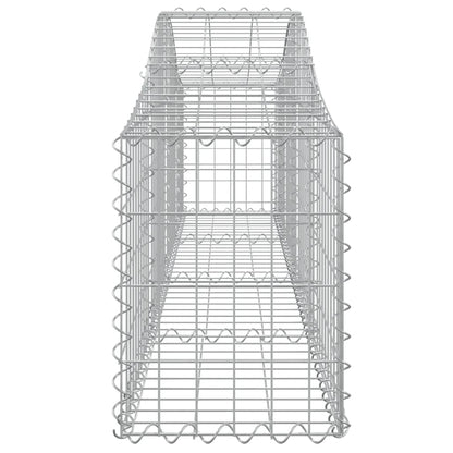 Cestas De Gaviones 5 Uds Forma De Arco Hierro 200x30x40/60 Cm_4