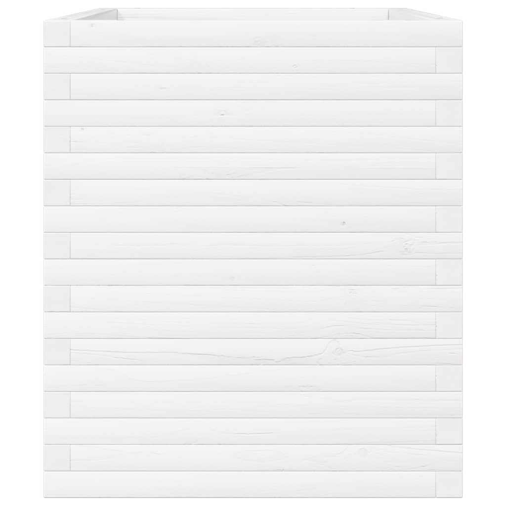 Jardinera Madera Maciza De Pino Blanco 90x60x68,5 Cm_5