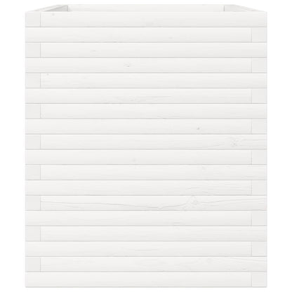 Jardinera Madera Maciza De Pino Blanco 90x60x68,5 Cm_5