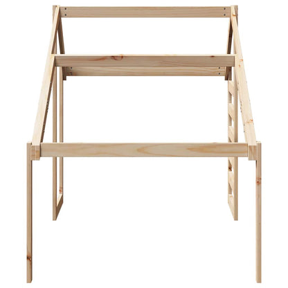 Techo De Cama Infantil Madera Maciza Pino 198x97x113 Cm_4