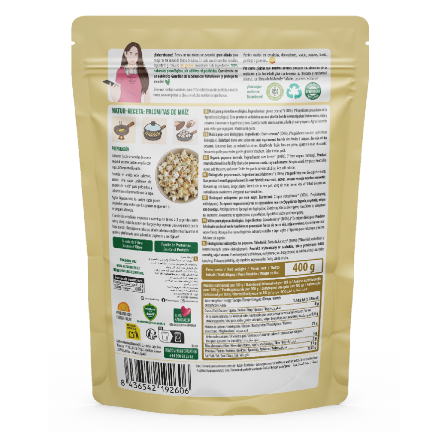 Maíz Palomitas Bio NaturGreen 400 g