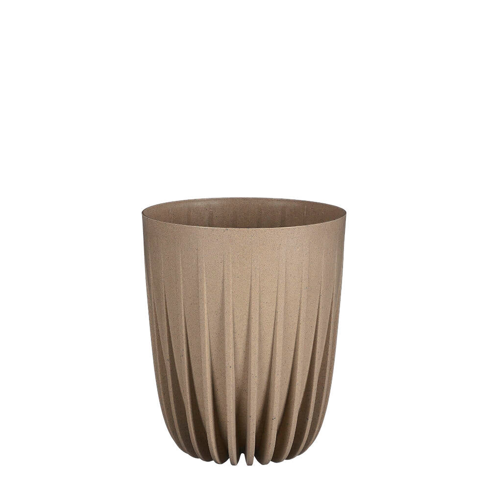 Macetero Taupe Plástico Reciclado 19cm_0