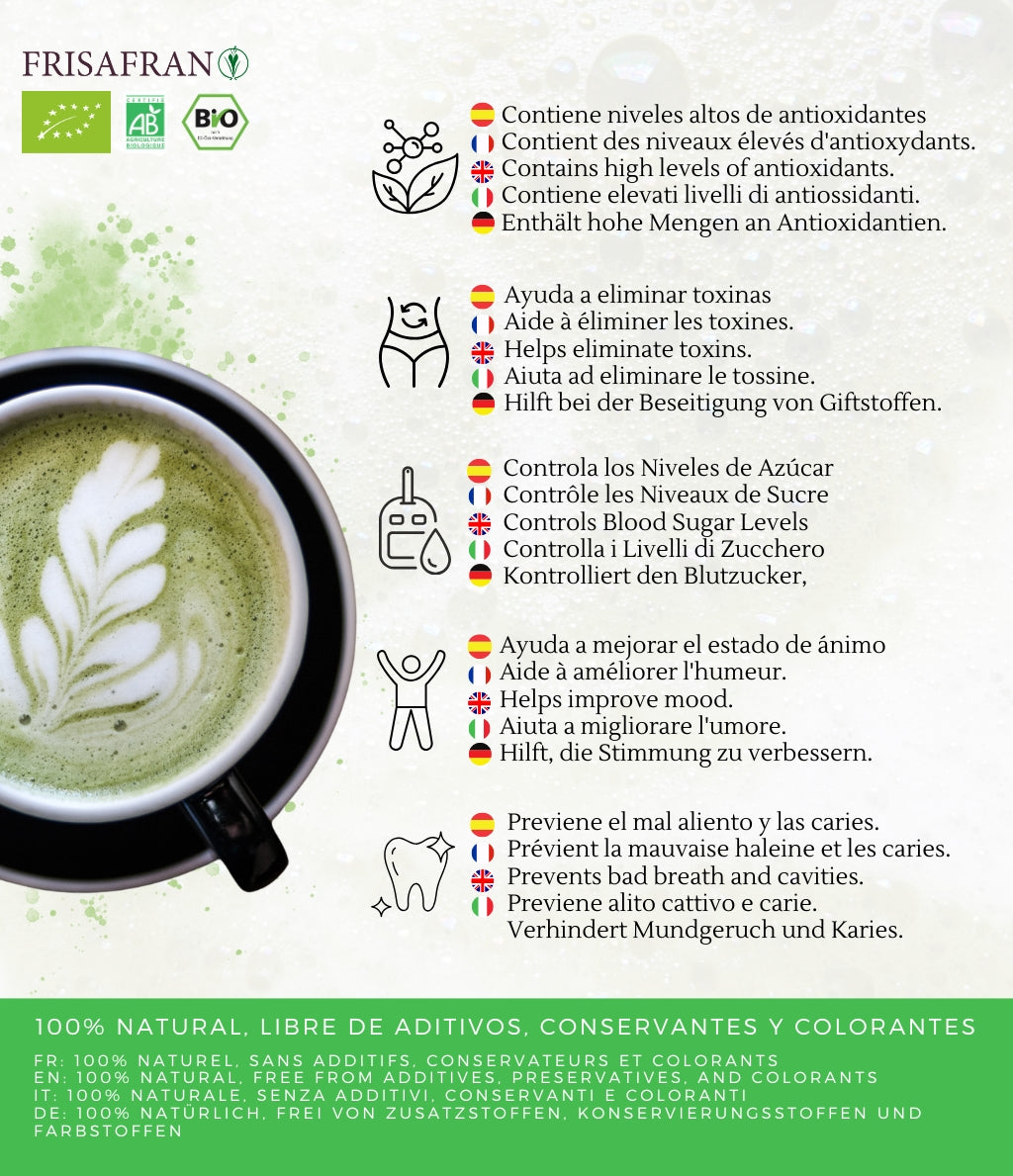 Matcha Latte Ecológico En Polvo | Calidad | Frisafran 100 G_3