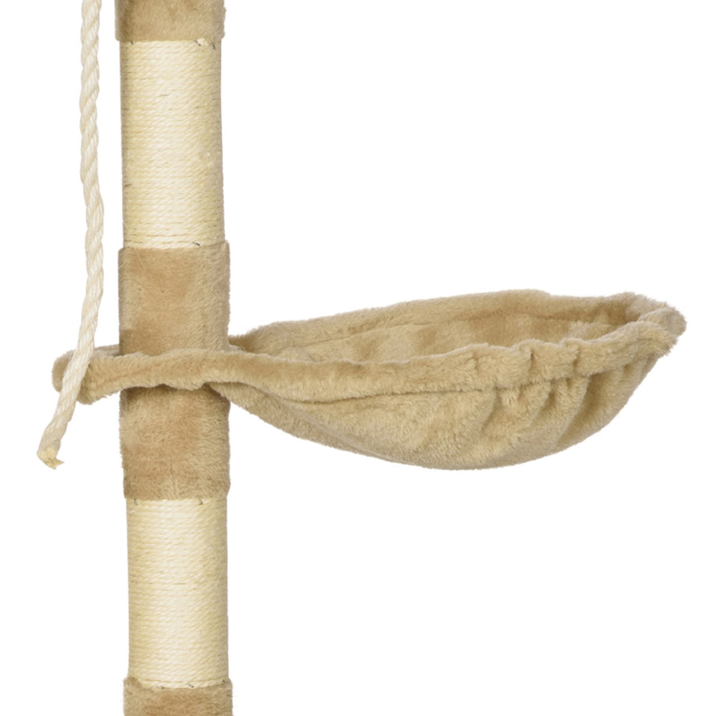 Pawhut Árbol Para Gatos Rascador Altura 95cm Con Nido Plataforma Caseta Escalera_4