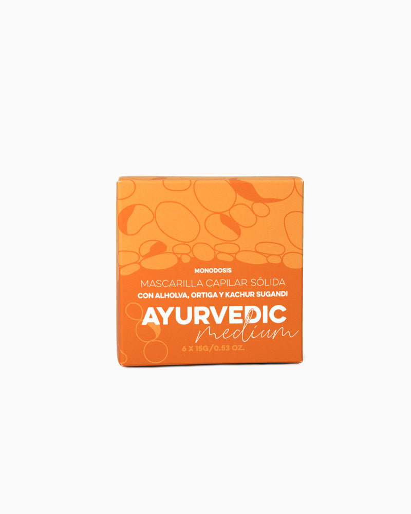 Ayurvedic Medium Mask - Mascarilla Sólida Hidratante, Grado Emoliente ++ 6 X 15 G Bio Sakure_2