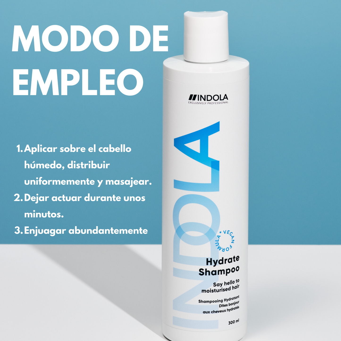 Indola Champú Hidratante Profesional Para Cabello Seco 300ml_5