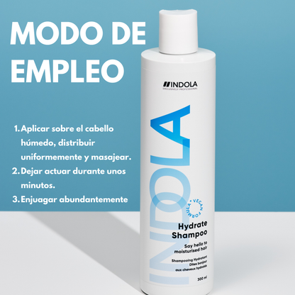 Indola Champú Hidratante Profesional Para Cabello Seco 300ml_5