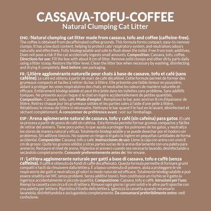 Arena de Yuca y Café para Gatos Arquivet 6L
