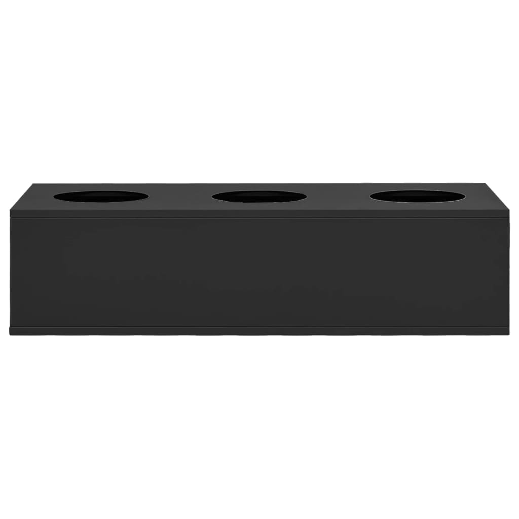 Caja De Flores De Oficina De Acero Gris Antracita 90x40x23 Cm_2