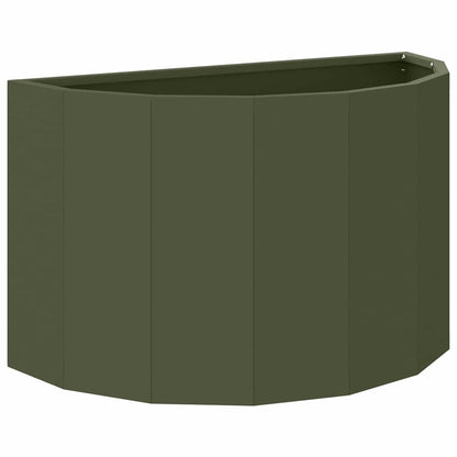 Jardinera Verde Oliva 60 X 30 X 35 Cm Acero_0