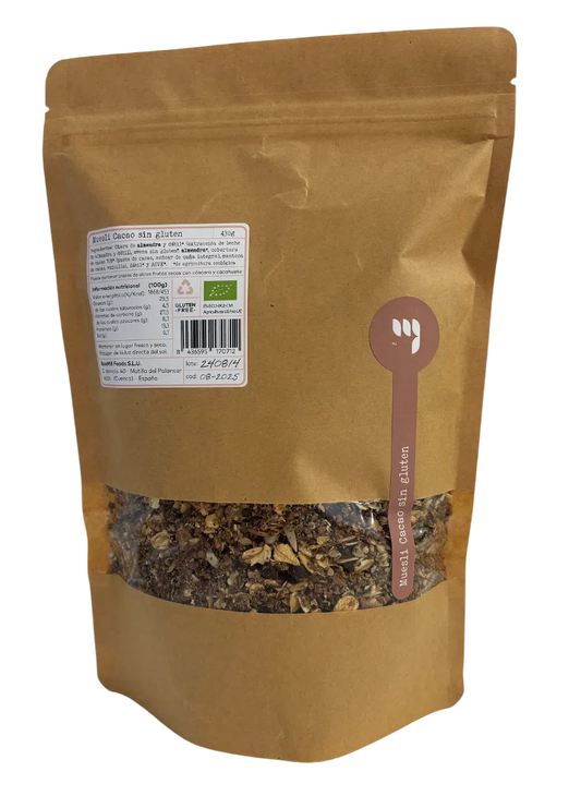 Muesli Cacao Sin Gluten Eco Kraft 430g._0