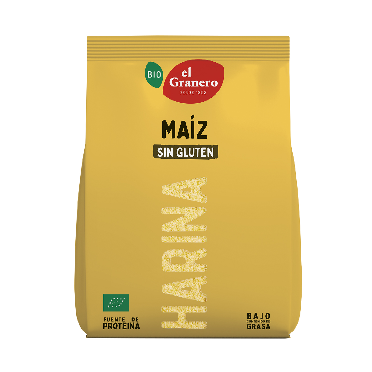 Harina de Maiz Bio Sin gluten El Granero 500 g