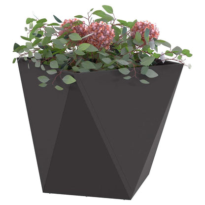 Jardinera 2 Pcs Negro 50 X 50 X 50 Cm Acero_2