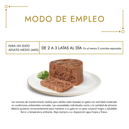 GOURMET GOLD Mousse Comida húmeda Pato&amp;Espinaca 85 g