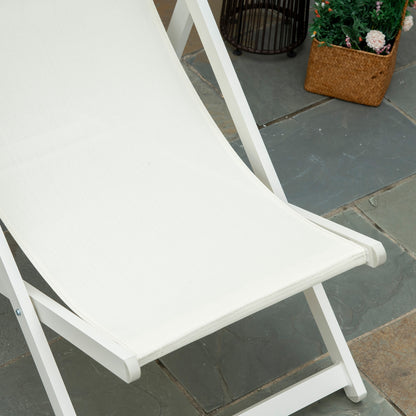 Outsunny Conjunto De 2 Tumbonas Plegables De Aluminio 60x100x85 Cm Blanco_3
