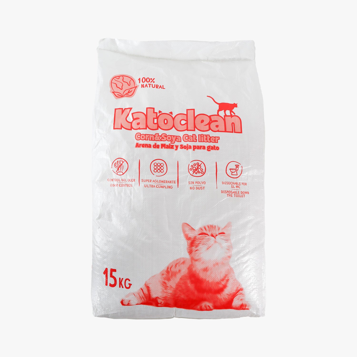 Sustrato En Pelet Para Gato Katoclean Biodegradable 20l_3