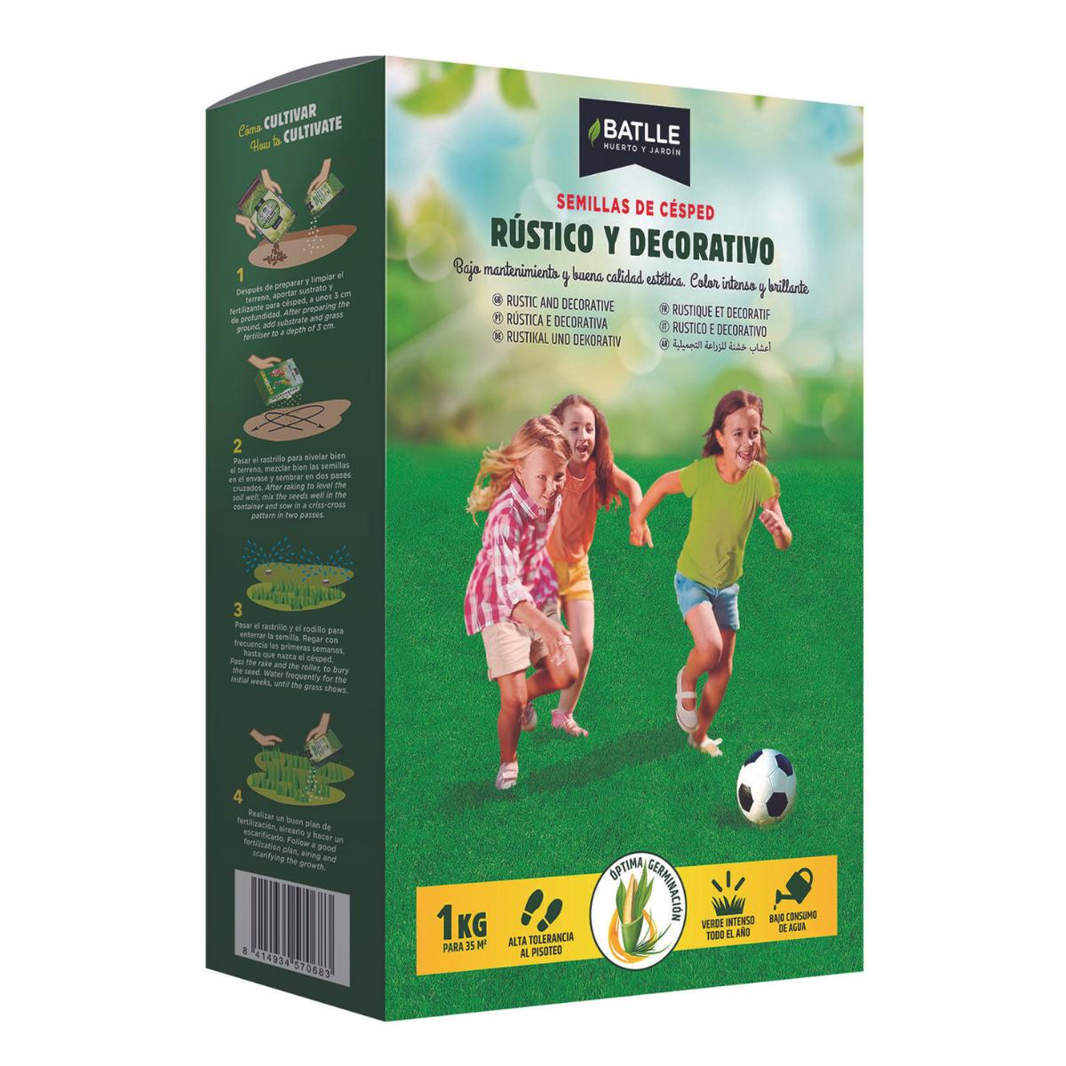 Semillas Césped Rústico y Decorativo Batlle 5 kg