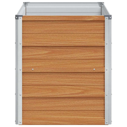 Arriate Elevado Marrón Claro 100 X 40 X 45 Cm Acero Galvanizado_5