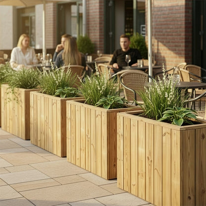 Jardinera De Madera Para Exterior Atrium Hortalia 80x34x60 Cm_1