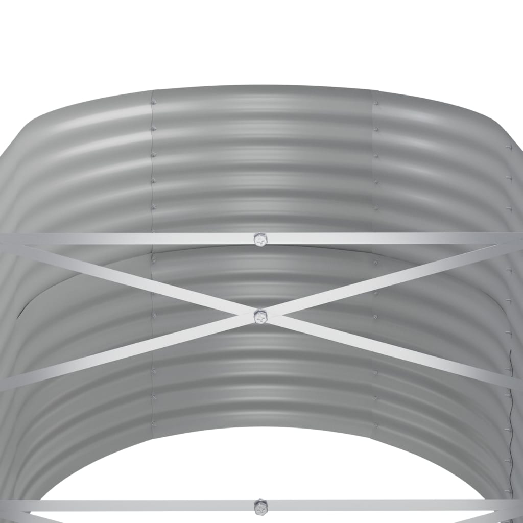 Jardinera Arriate Acero Galvanizado Verde 152x80x68 Cm_4