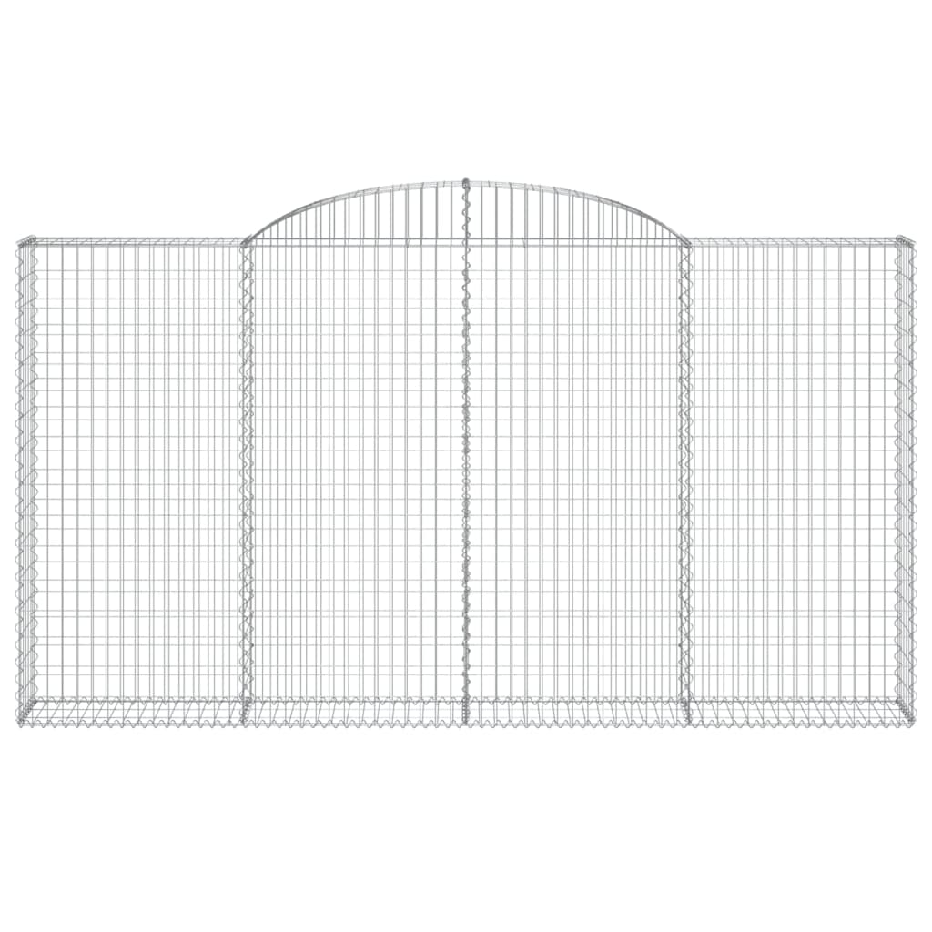Cestas De Gaviones 2 Uds Forma De Arco Hierro 300x30x160/180 Cm_3