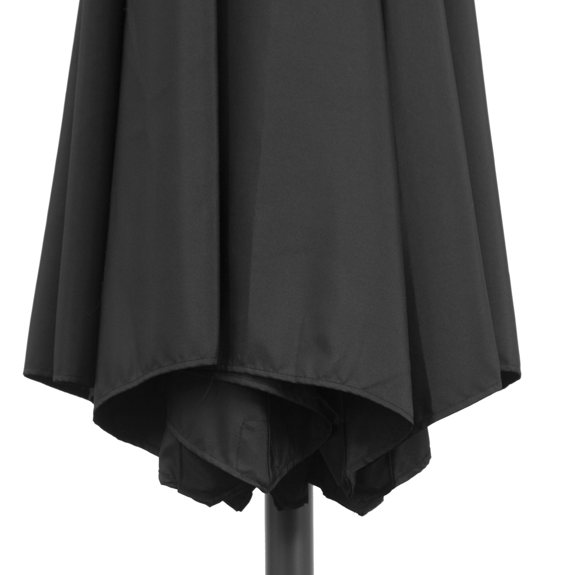 Outsunny Sombrilla De Jardín Ø295x250cm Inclinable Manivela Base Cruzada Negro_4