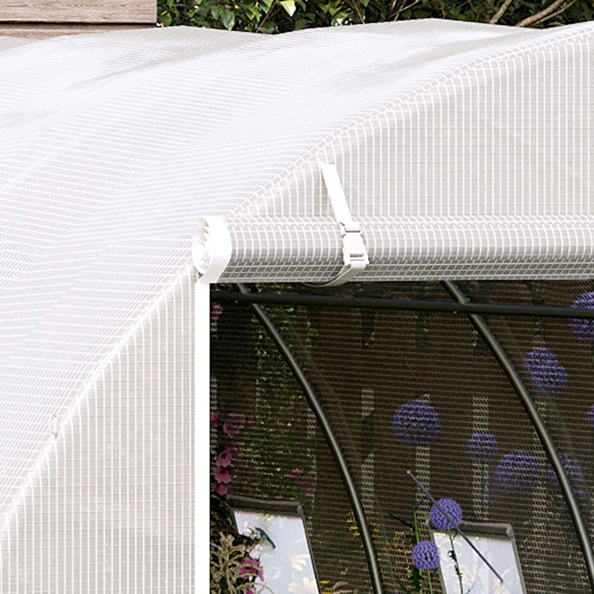 Outsunny Invernadero De Túnel 6x3x2m Con Puerta Enrollable 12 Ventanas De Pe_3
