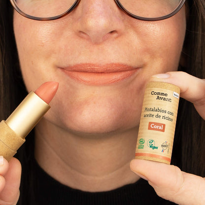 Pintalabios con aceite de ricino Coral Comme Avant 4 g