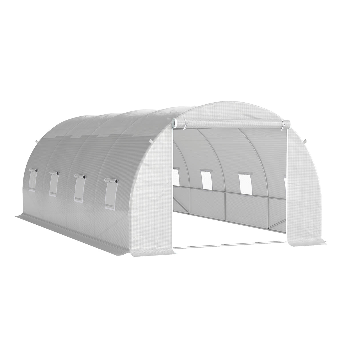 Outsunny Invernadero 6x3x2 M Caseta Para Jardín Terraza Cultivo Plantas Flores_0