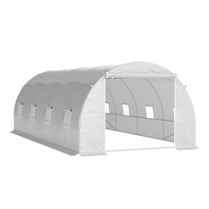 Outsunny Invernadero 6x3x2 M Caseta Para Jardín Terraza Cultivo Plantas Flores_0