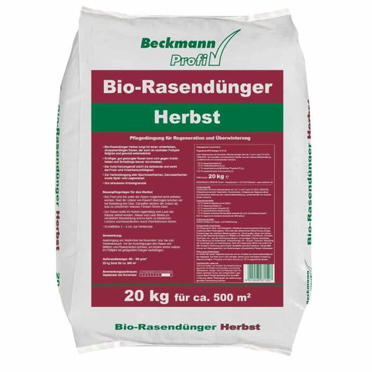 Abono Césped Otoño Bio 20kg - Orgánico Para 500m²_0