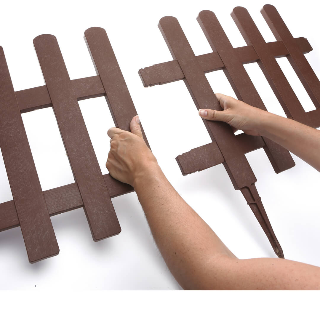 Pack 5 Mini Vallas Clickfence Lop Marrón - Ecológicas Y Versátiles 0,35x0,55x0,02 M / Multicolor_1
