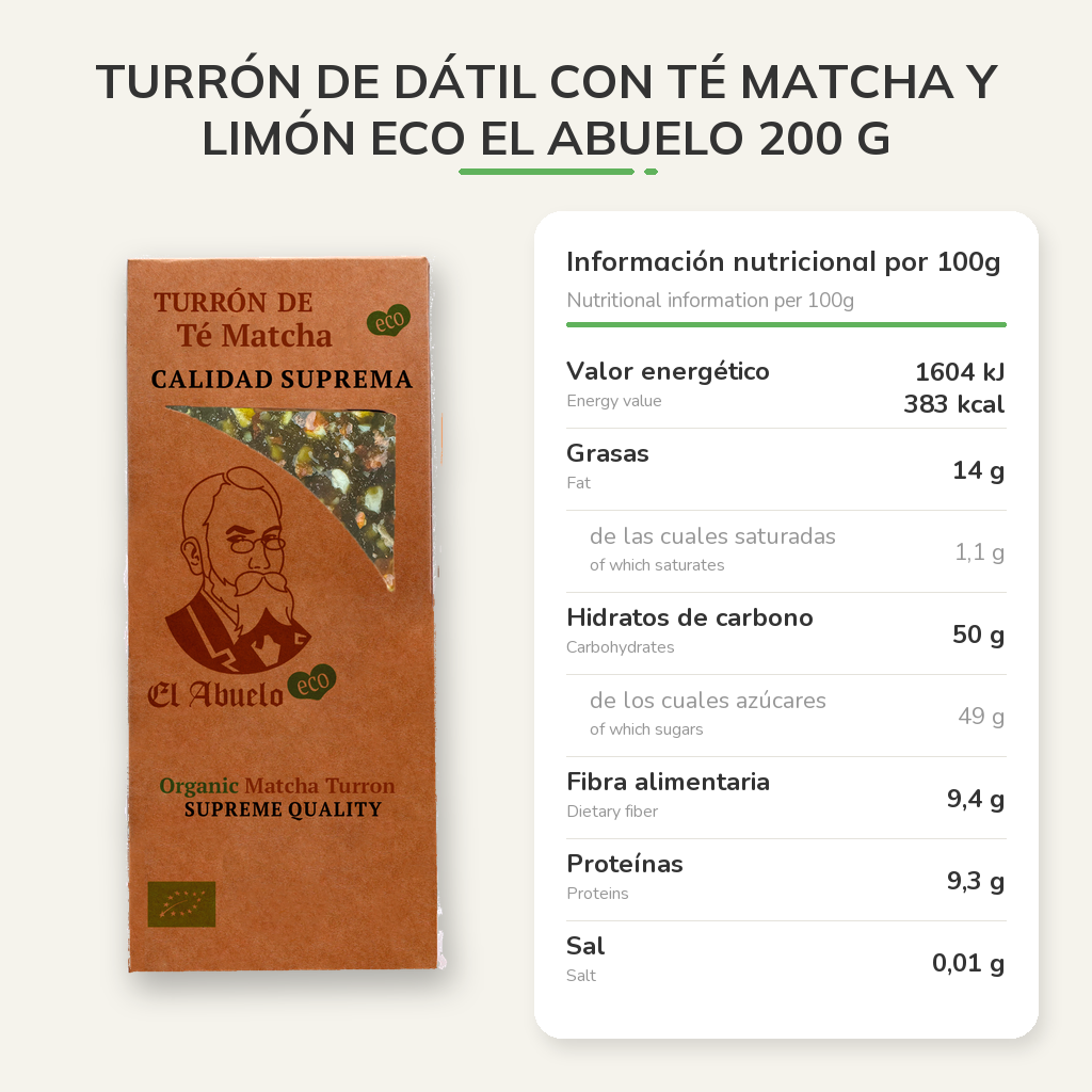 Información nutricional