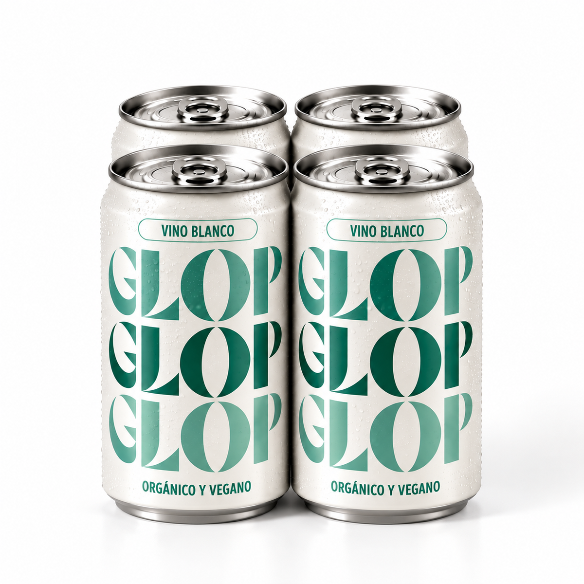 Pack 4 Latas Vino Blanco Eco Vegano Lata 250 Ml_0