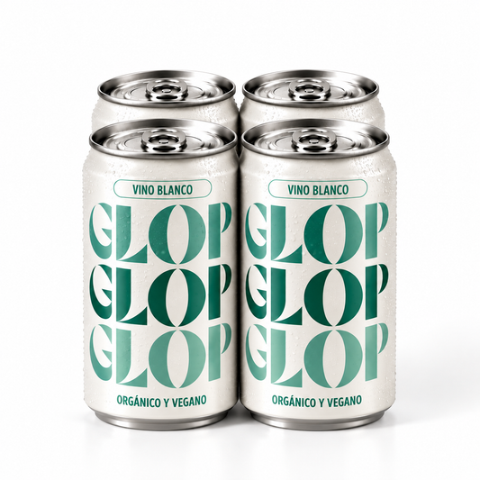 Pack 4 Latas Vino Blanco Eco Vegano Lata 250 Ml_0