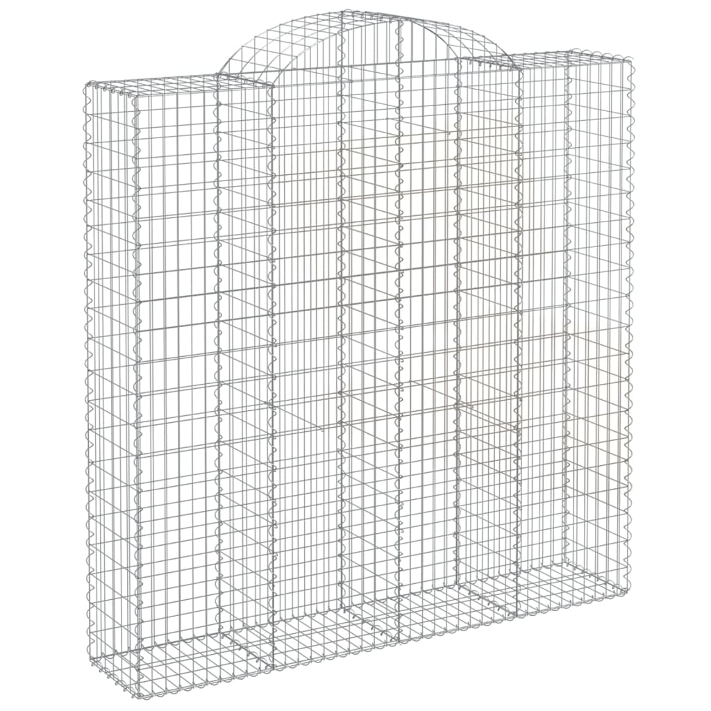 Cestas De Gaviones 12 Uds Forma De Arco Hierro 200x50x200/220cm_2
