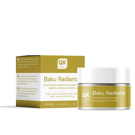 QKnatur - Baku Radiance Crema Facial Antiarrugas Con Bakuchiol, Vit C Y Q10 – Reafirma, Unifica Y Revitaliza – 50 Ml_0