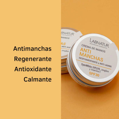 Crema de Manos Antimanchas Labnatur 50 ml | SymWhite Plus y Jengibre | SPF30 | Tono Uniforme | Vegano_3