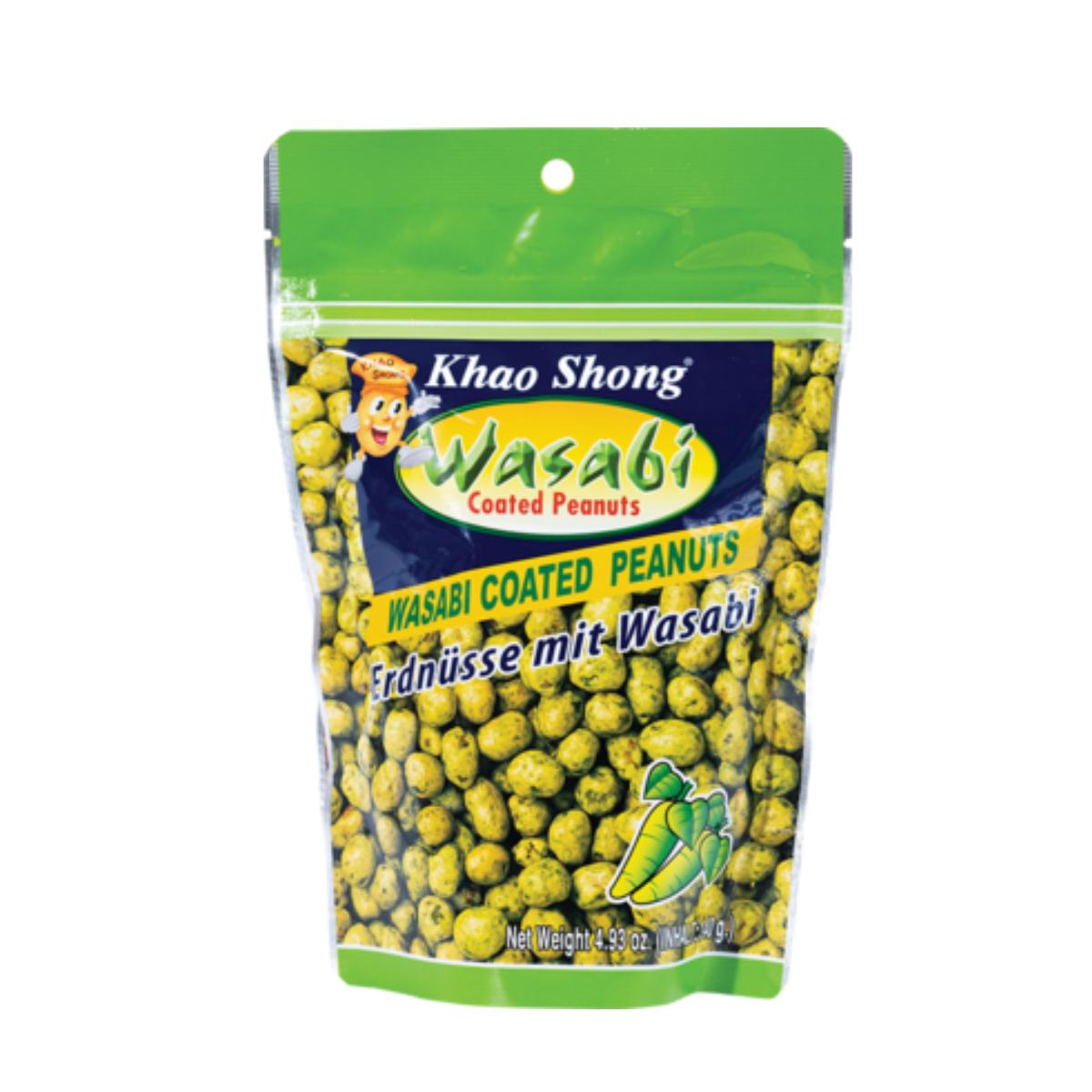Cacahuetes con wasabi Khao Shong 140 G.