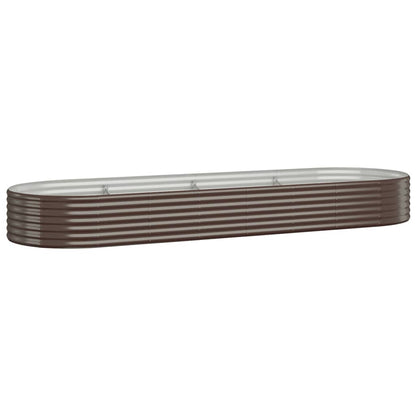 Jardinera Arriate Acero Galvanizado Marrón 322x100x36cm_0