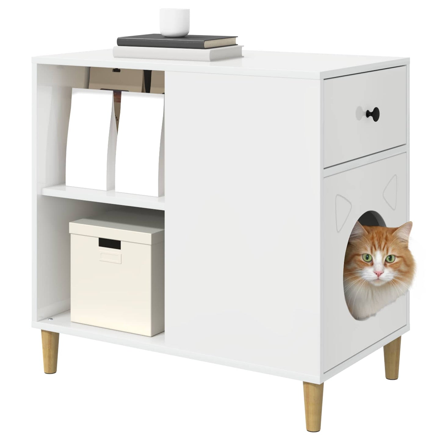 Casa Para Gatos Brillante 72 X 42.5 X 70 Cm_2