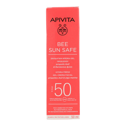 Gel Crema Solar Hydra Fresh SPF50 Apivita 50ml