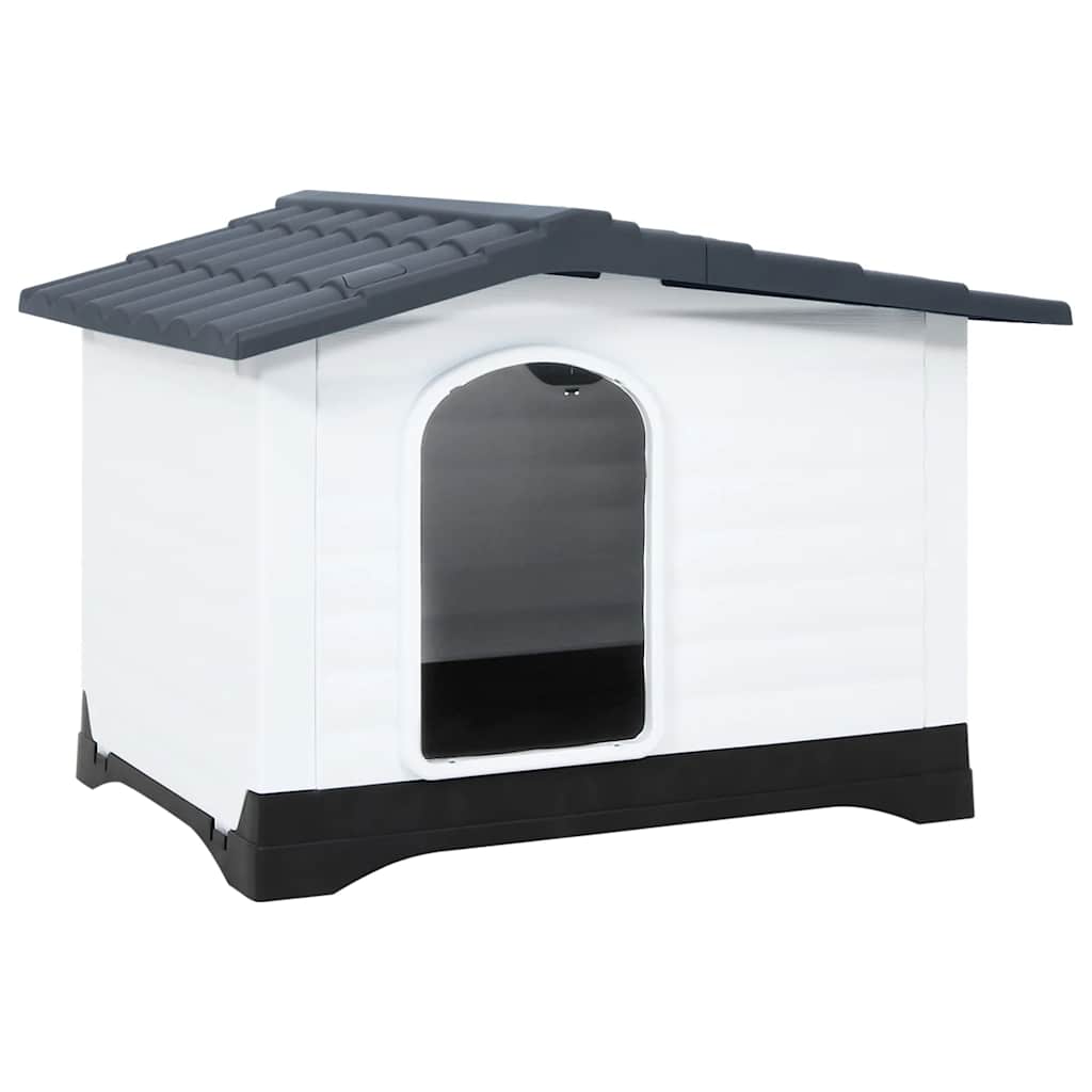 Casa Para Perro Gris 90,5x68x66 Cm Polipropileno_1