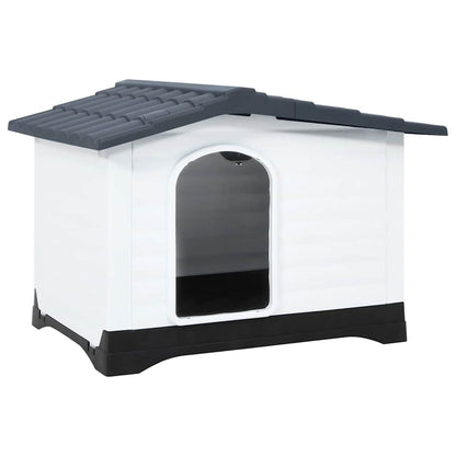 Casa Para Perro Gris 90,5x68x66 Cm Polipropileno_1