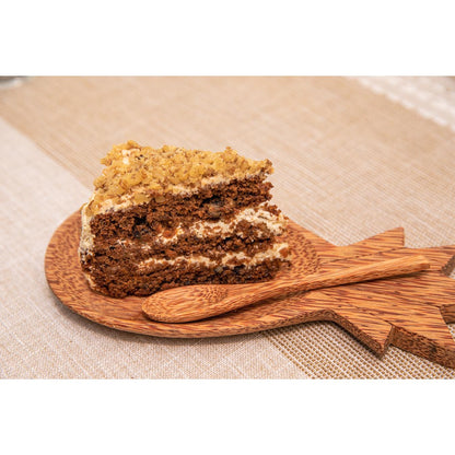 Plato de madera de coco con forma de piña 25 x 11 cm