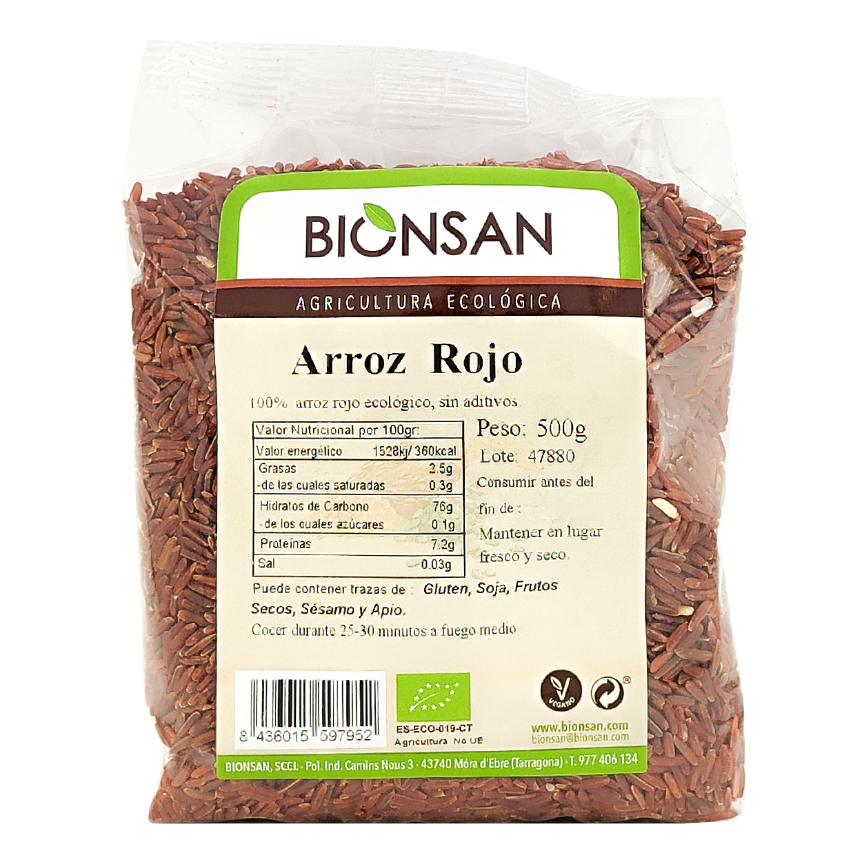 Arroz Rojo Eco Bionsan 500gr_0