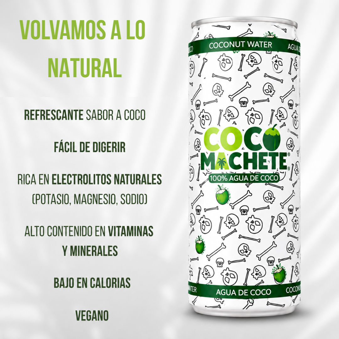Agua De Coco Natural 100%, Pack 24 Latas X 310 Ml_2