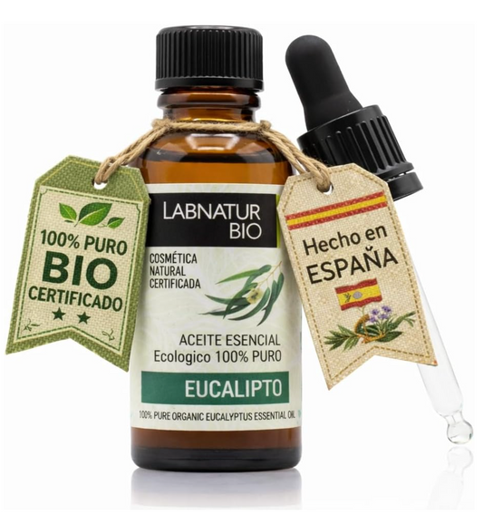 Aceite Esencial de Eucalipto 100% Puro Labnatur Bio 30 ml | Masajes, Baño y Difusor | Frescor Balsámico | Vegano_0